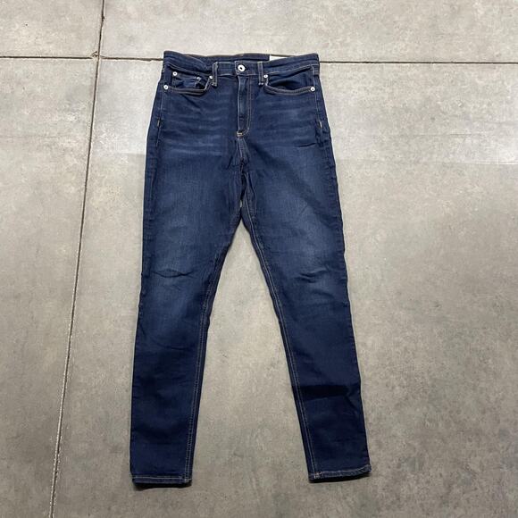 rag & bone Jeans Womens 29 Dark Wash Nina High Rise Ankle Skinny Denim Pants - Picture 1 of 7
